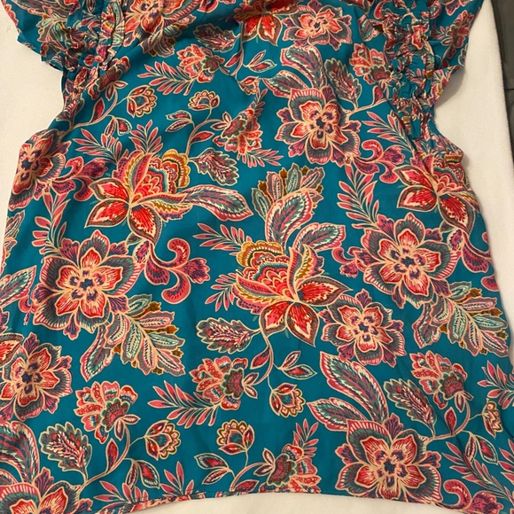 Rose +Olive Floral Small Blouse - Picture 2 of 6